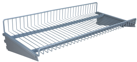 Wire deck for supermarket shelf