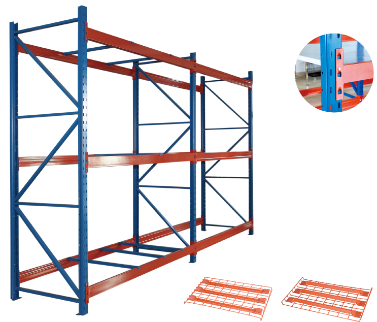 Pallet rack with wire shelf/MDF pallet/metal shelf/non shelf