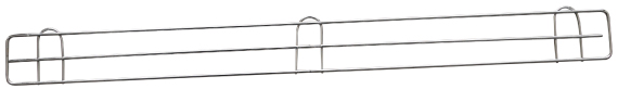 Wire shelf for gondola