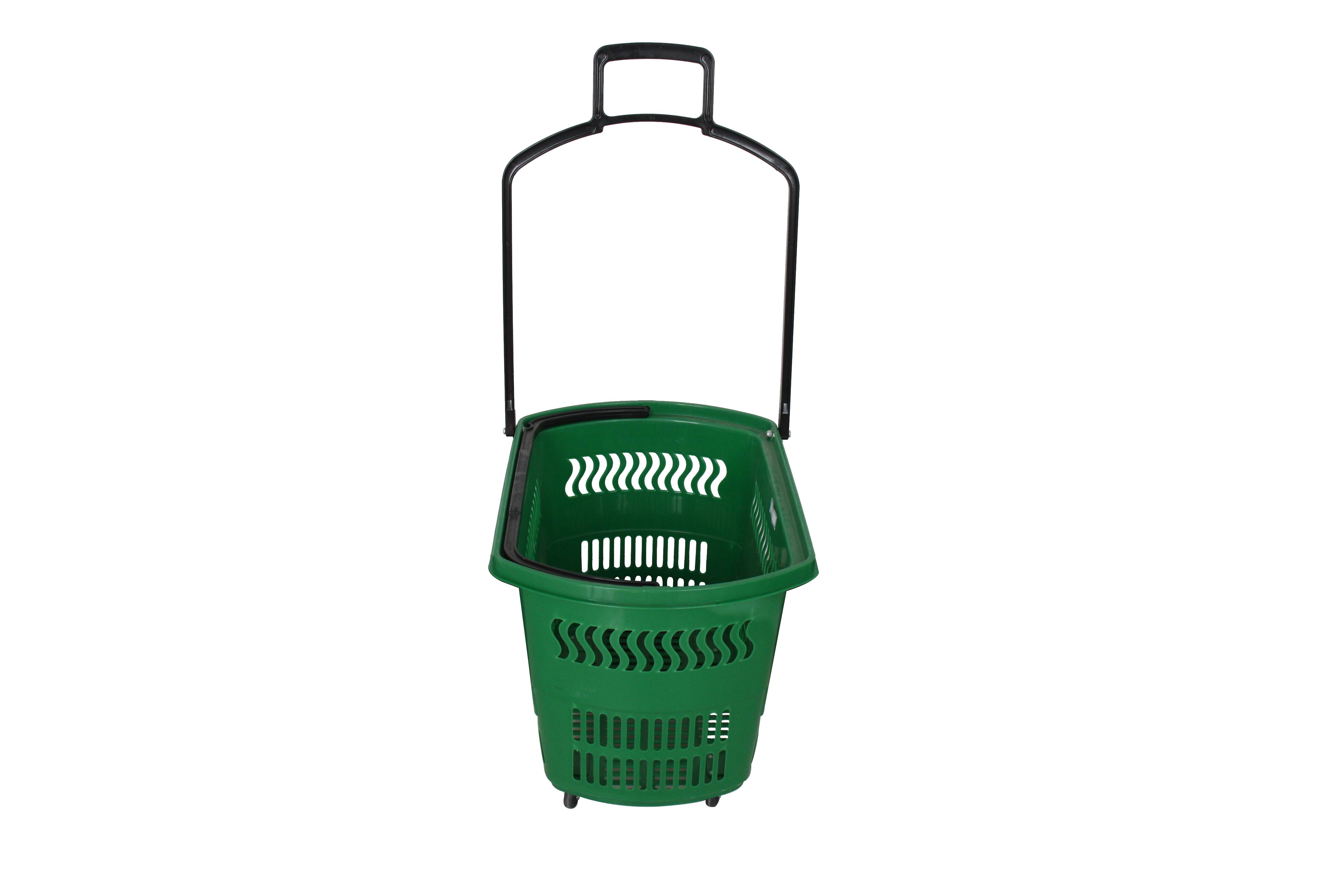 Plastic shopping basket