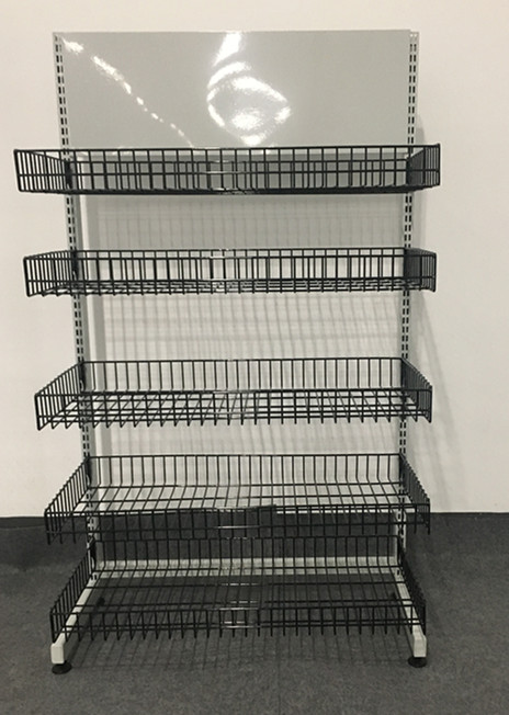 Wire panel shelf display rack for shop