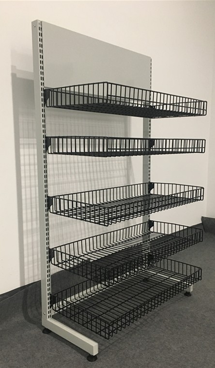 Wire panel shelf display rack for shop